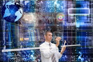 man designing exponential technologies