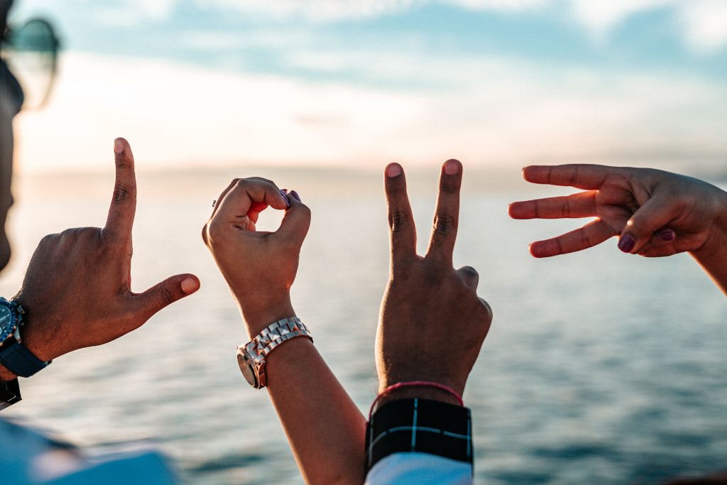 hands spell out love - career and love should be possible