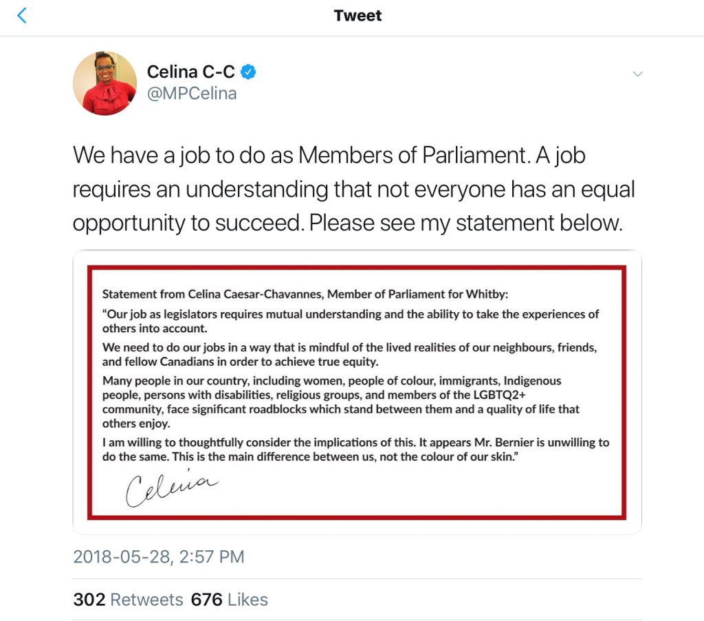 MP Celina Caesar-Chavannes discusses racism
