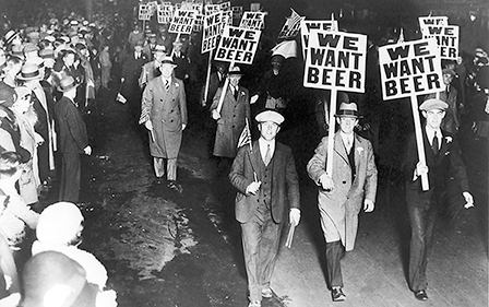 cannabis and alcohol were both illegal in the past