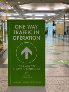 navigation signs during pandemic - harder context for job transition