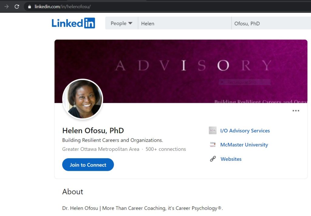 Dr Helen Ofosu, Work and Business Psychologist on LinkedIn