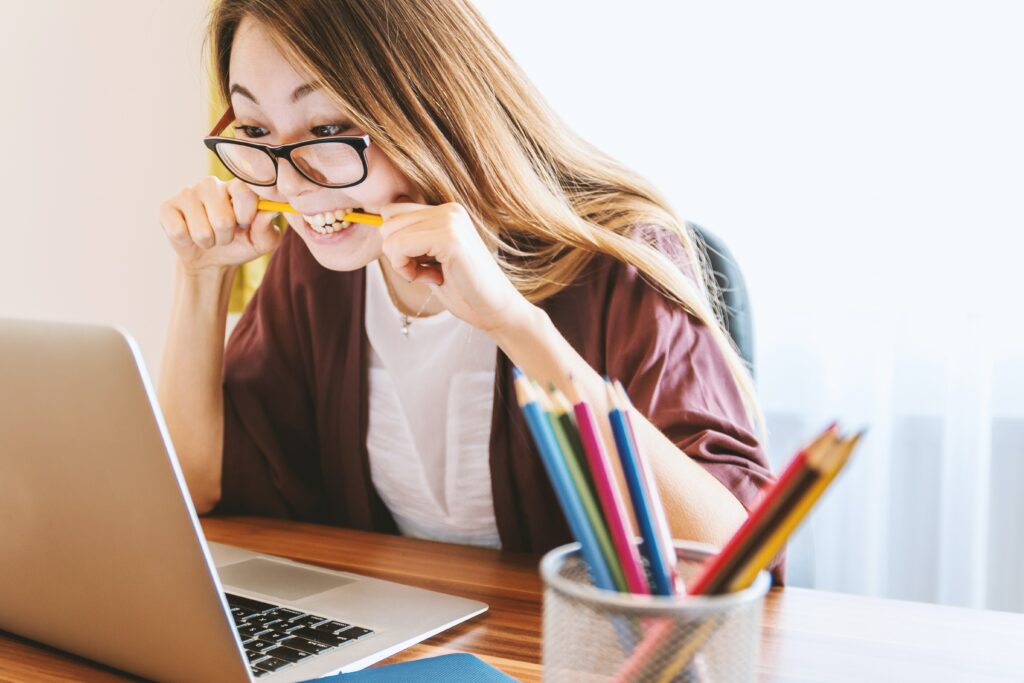 woman avoids difficult conversation at work