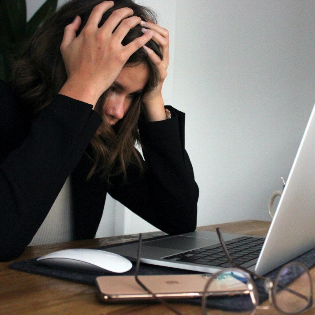 woman with chronic stress