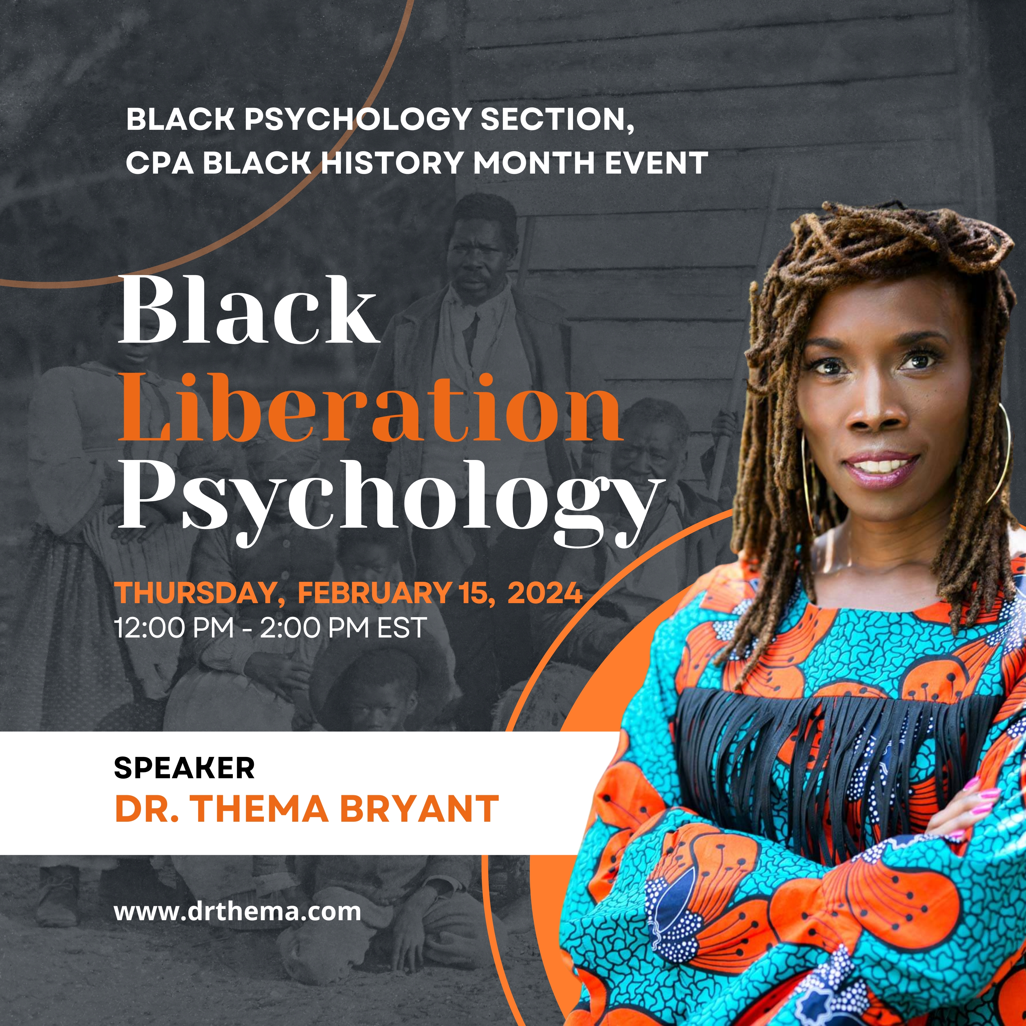 Black Liberation Psychology Event Poster