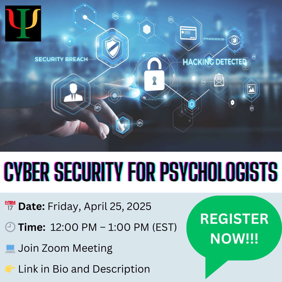 Register Now – Cyber Security for Psychologists