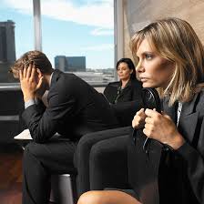 Nervous Woman Before job interview