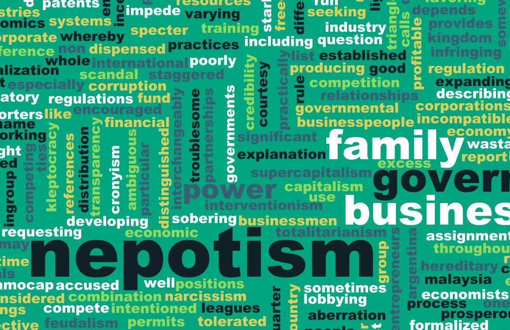 Green Nepotism Word Cloud