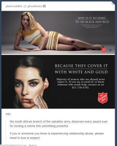 Domestic violence campaign by Salvation Army