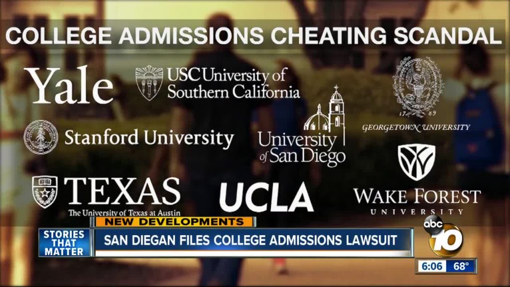 ivy league university and college cheating scandal headline
