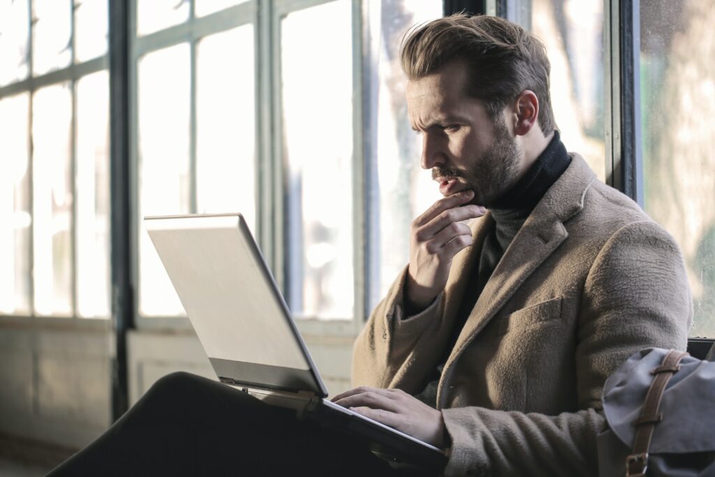 man avoids difficult conversations