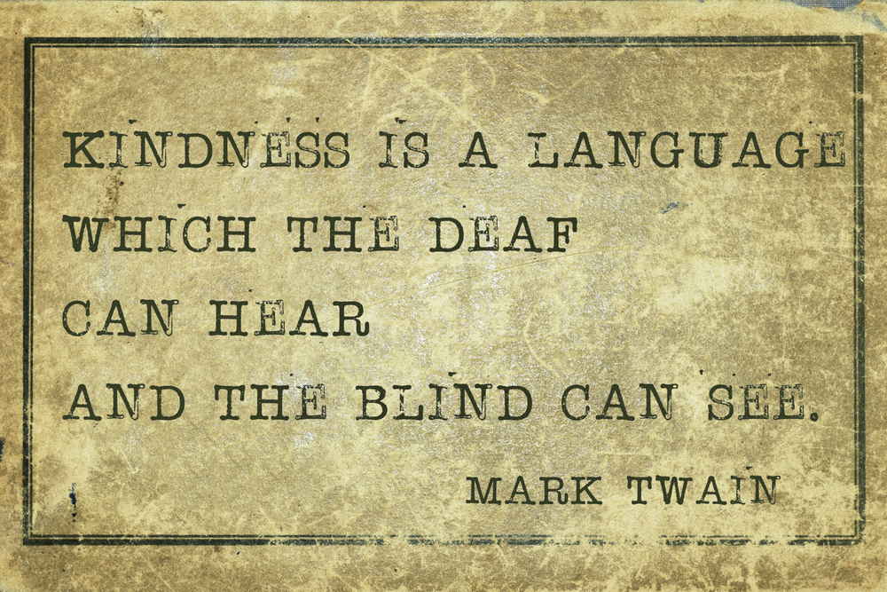 micro-kindness quote by Mark Twain